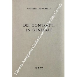 Dei contratti in generale