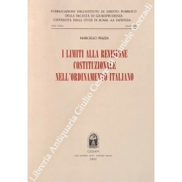 I limiti alla revisione costituzionale nell'ordinamento italiano