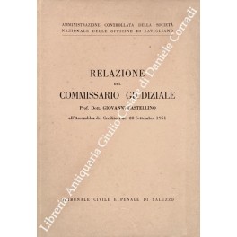 Relazione del commissario giudiziale Relazione del commissario giudiziale