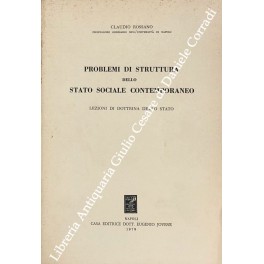 Problemi di struttura dello stato sociale contemporaneo