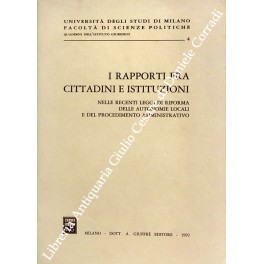 I rapporti fra cittadini e istituzioni