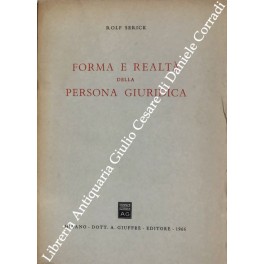 Forma e realtà della persona giuridica