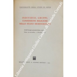 Individuo gruppi confessioni religiose nello Stato democratico