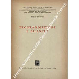 Programmazione e bilancio