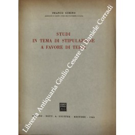 Studi in tema di stipulazione a favore di terzi
