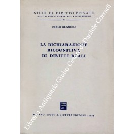 La dichiarazione ricognitiva di diritti reali