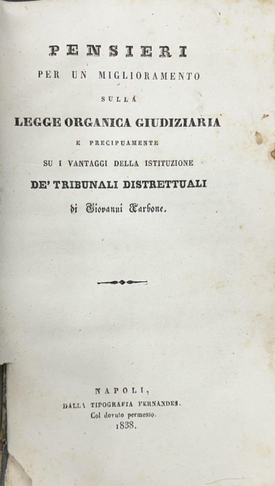 Pensieri per un miglioramento sulla legge organica