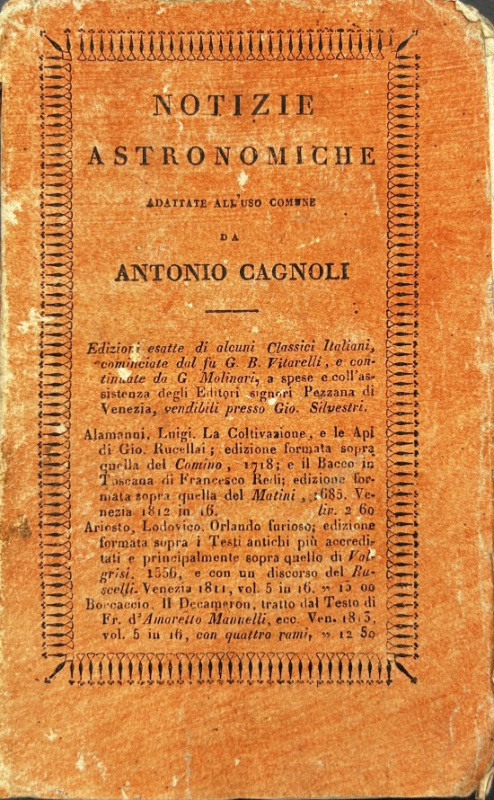 Notizie astronomiche adattate all'uso comune