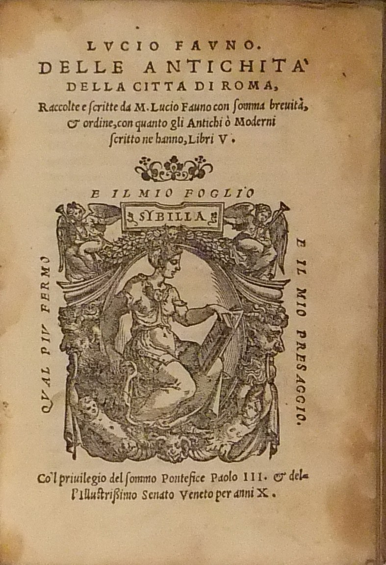 Delle antichità della città di Roma raccolte e des