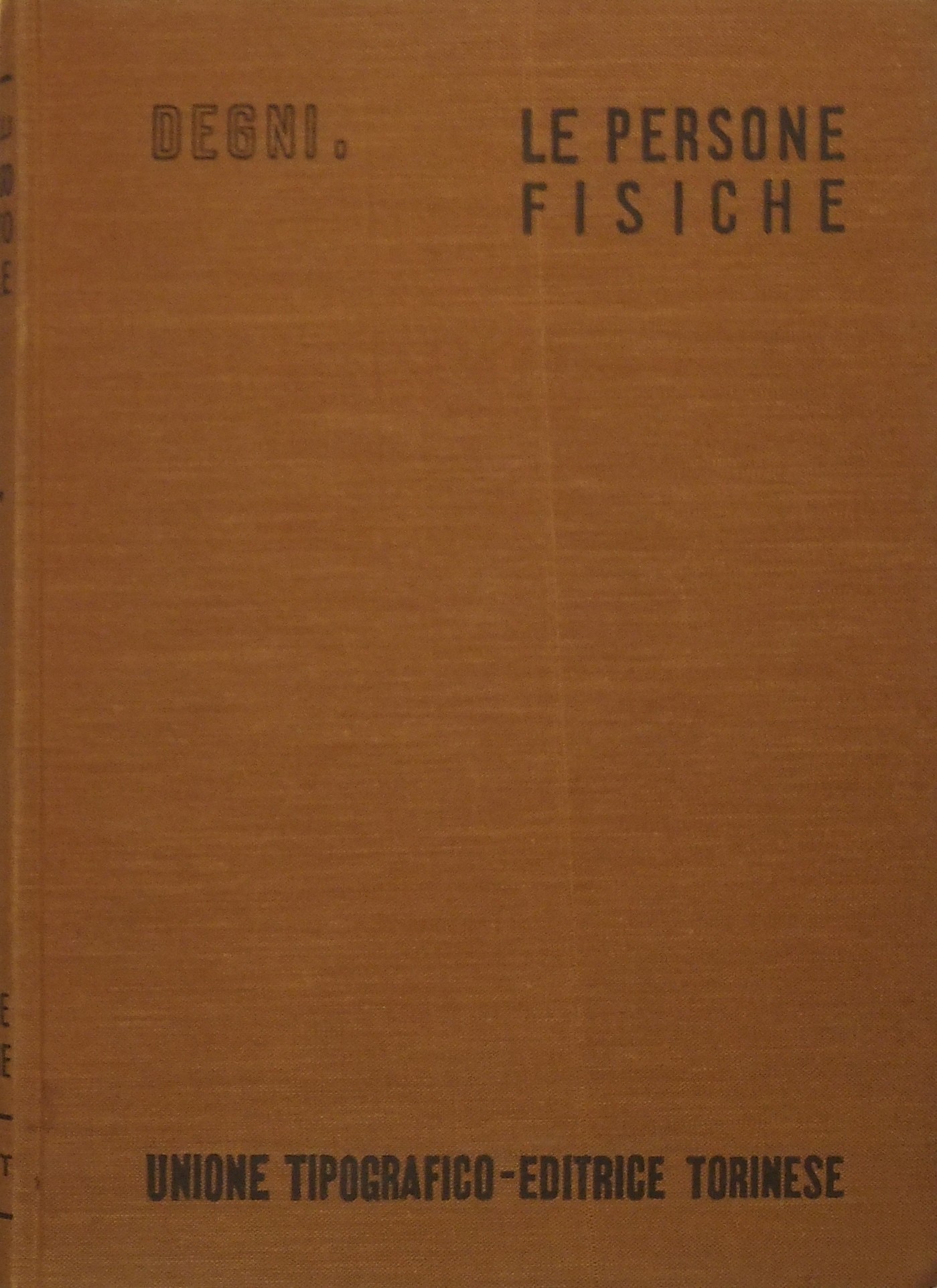 Le persone fisiche e i diritti della personalità