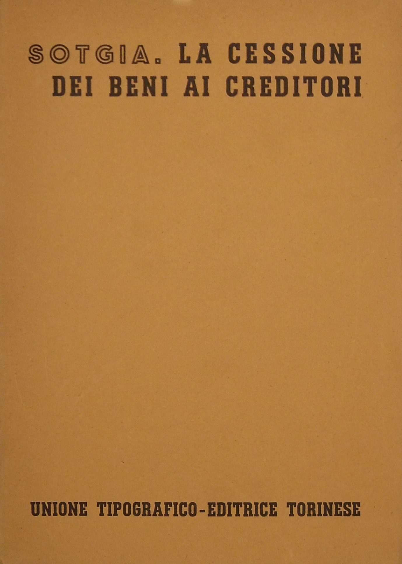 La cessione dei beni ai creditori