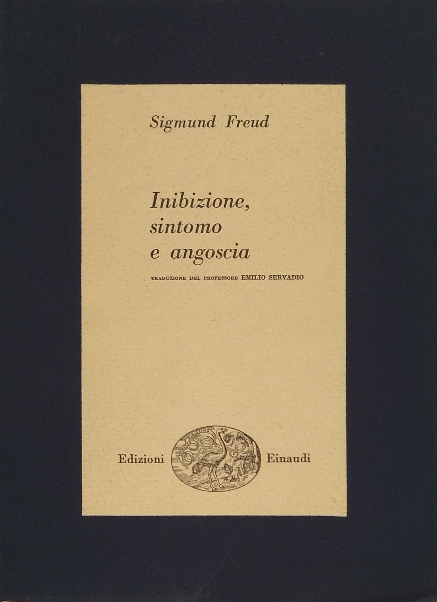 Inibizione sintomo e angoscia. Prefazione e traduz