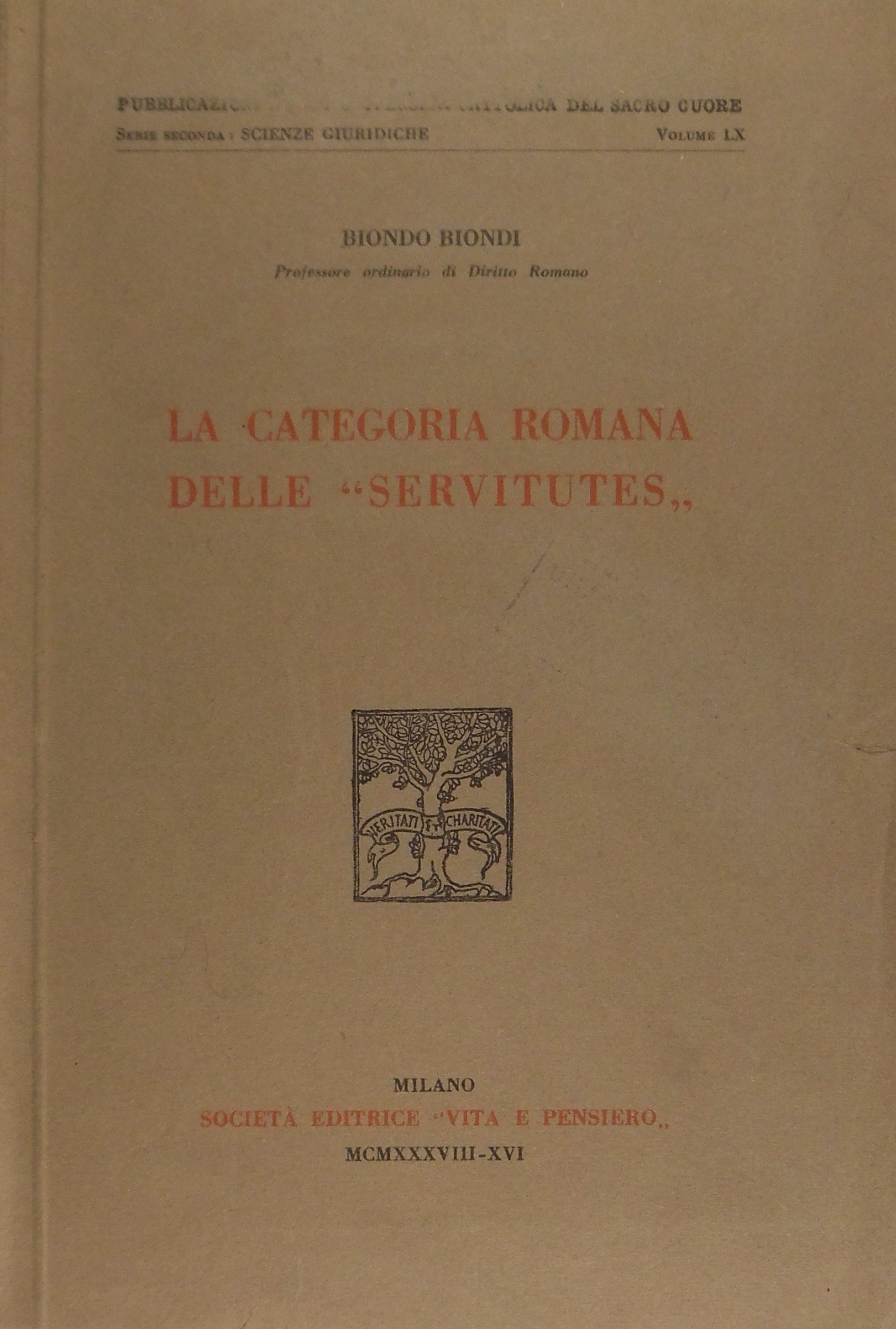 La categoria romana delle servitutes