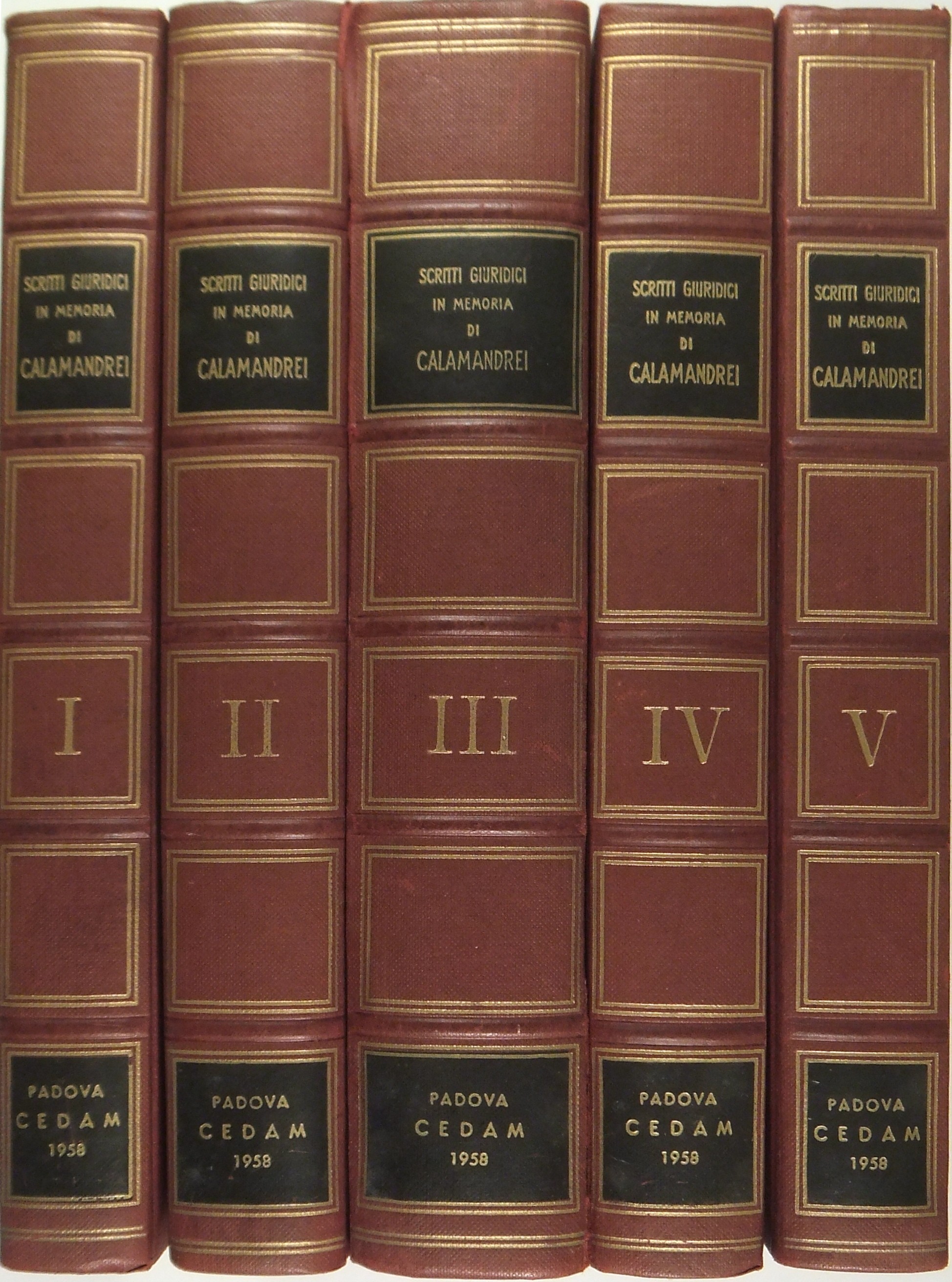 Scritti giuridici in memoria di Piero Calamandrei.