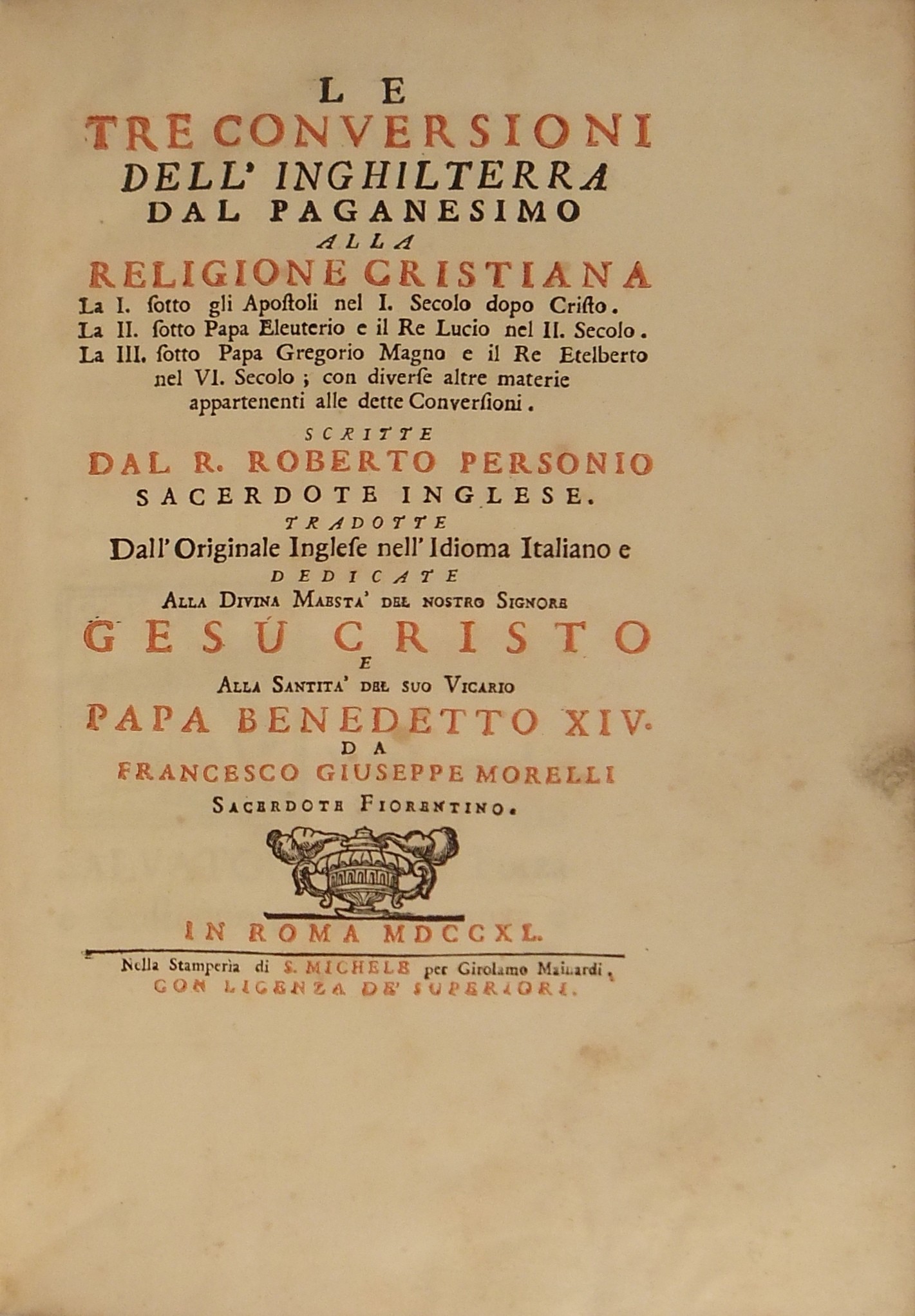 Le tre conversioni dell'Inghilterra dal paganesimo