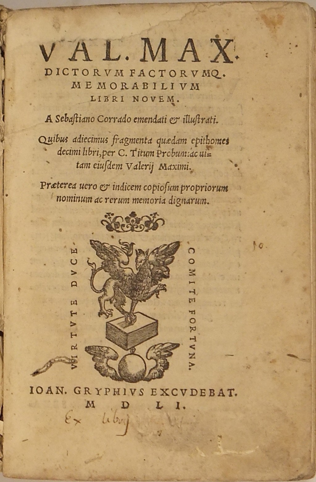 Val. Max Dictorum factorumque memorabilium libri n