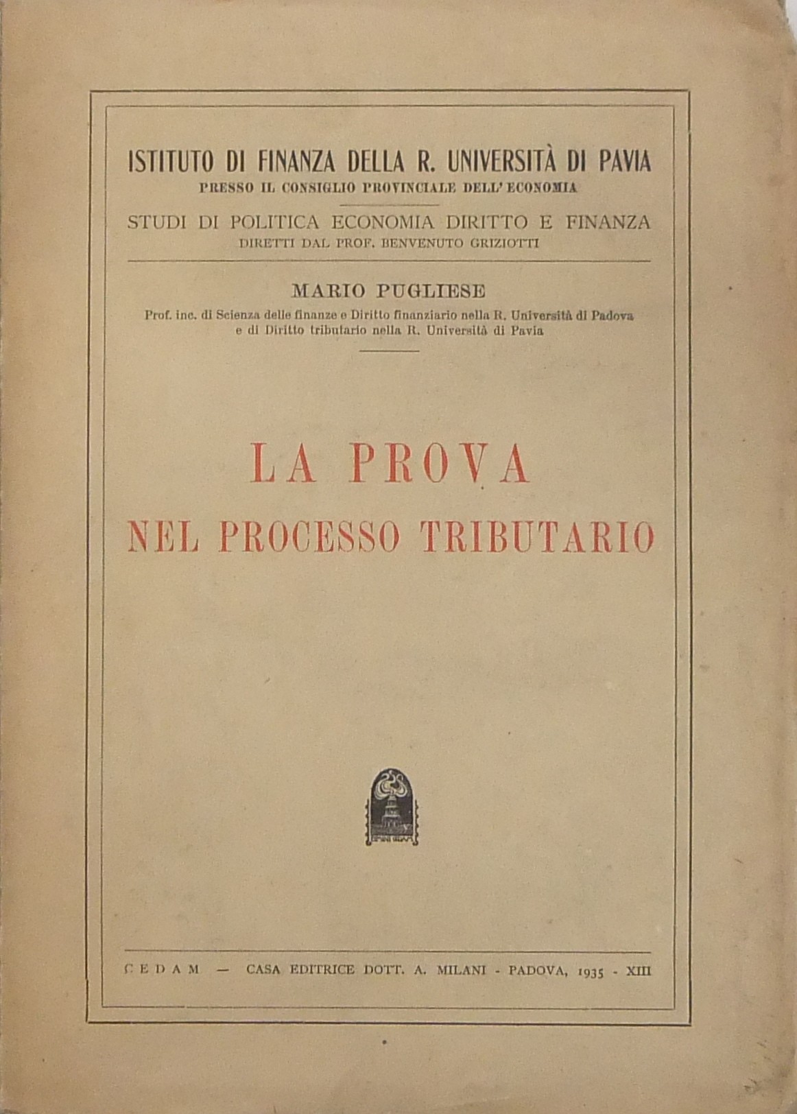 La prova nel processo tributario