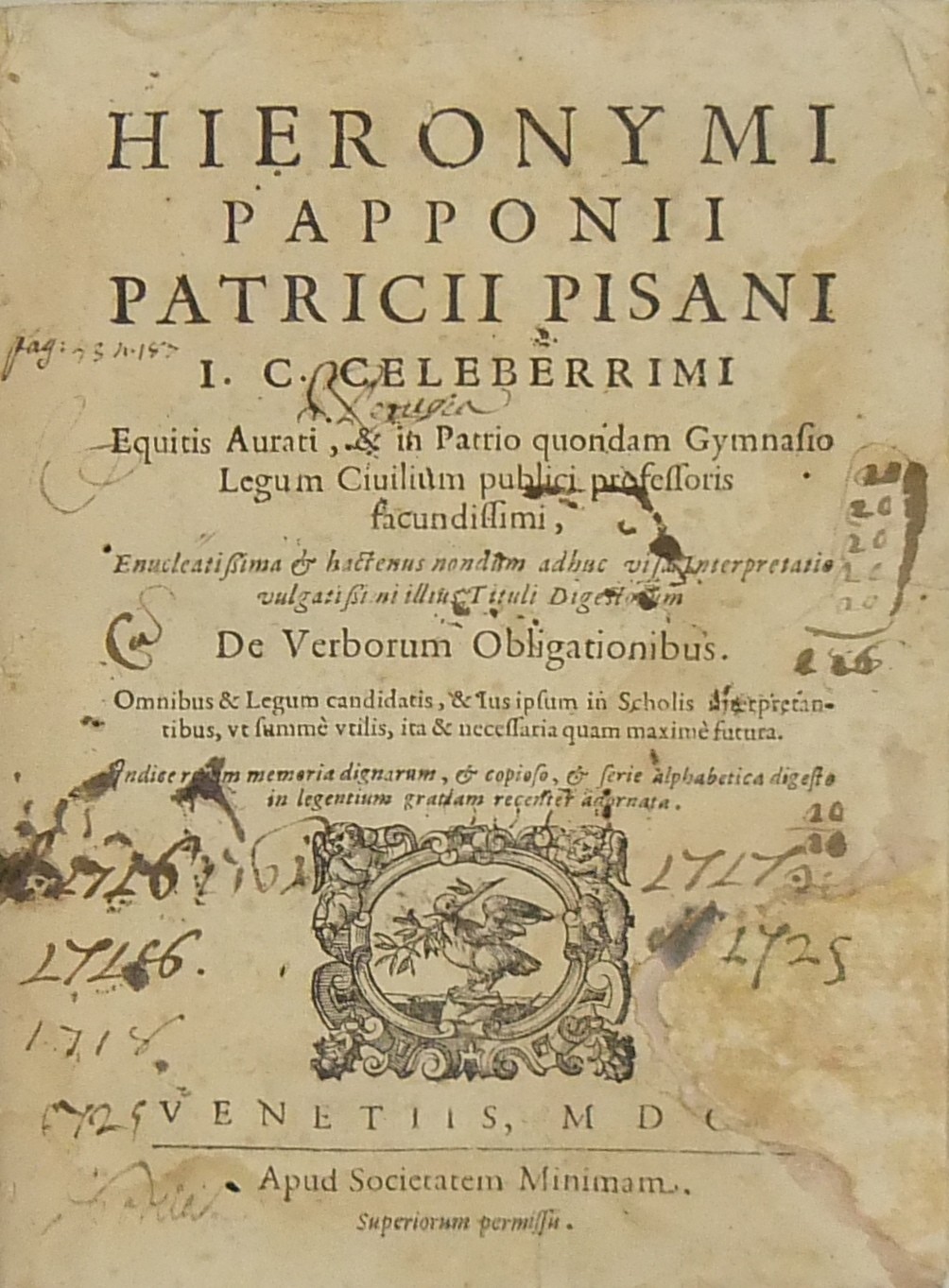Hieronyimi Papponii... Enucleatissima et hactenus