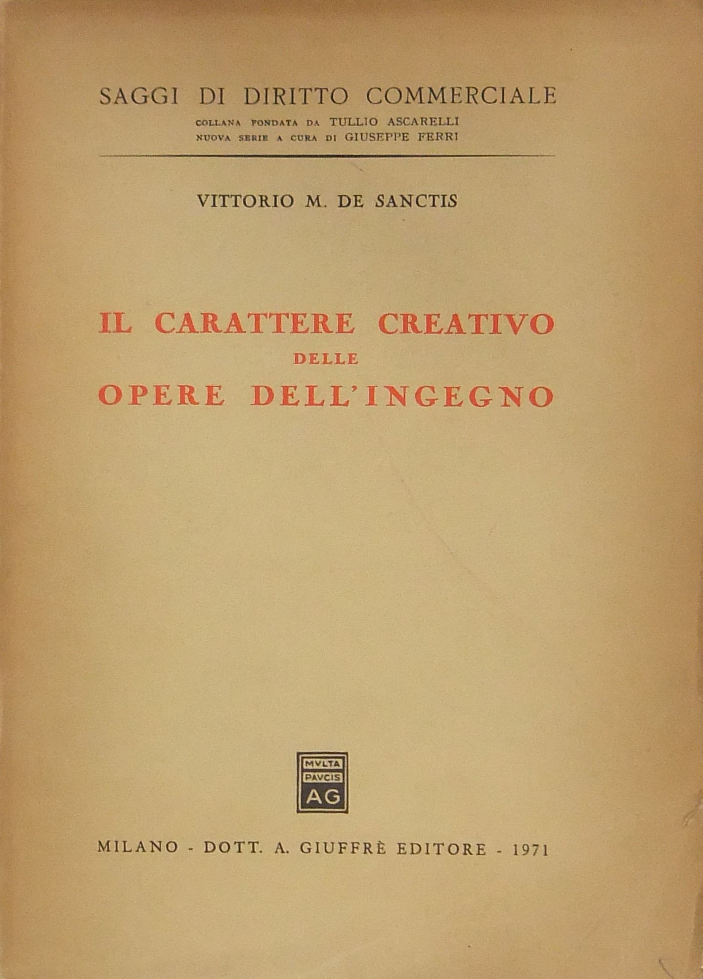 Il carattere creativo delle opere dell'ingegno