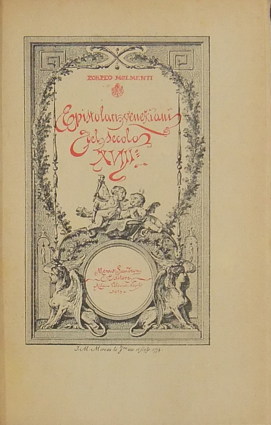 Epistolari veneziani del secolo XVIII