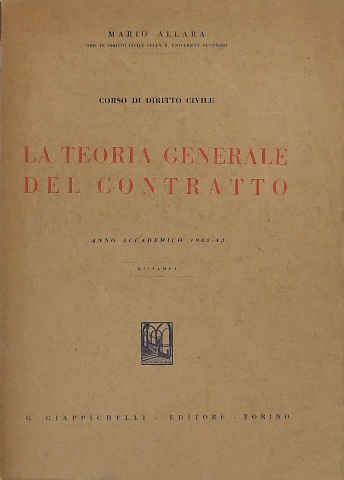 Corso di diritto civile La teoria generale del con