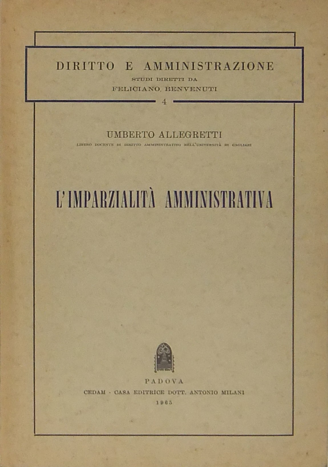 L'imparzialità amministrativa