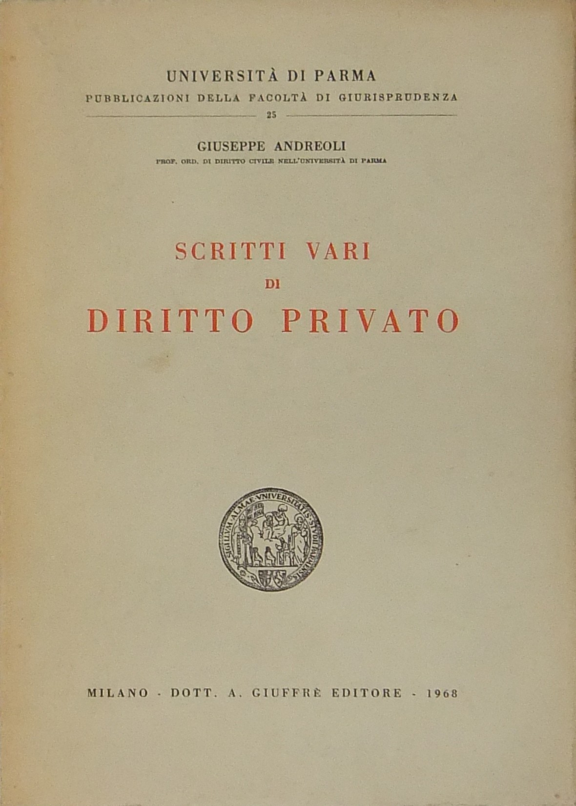 Scritti vari di diritto privato