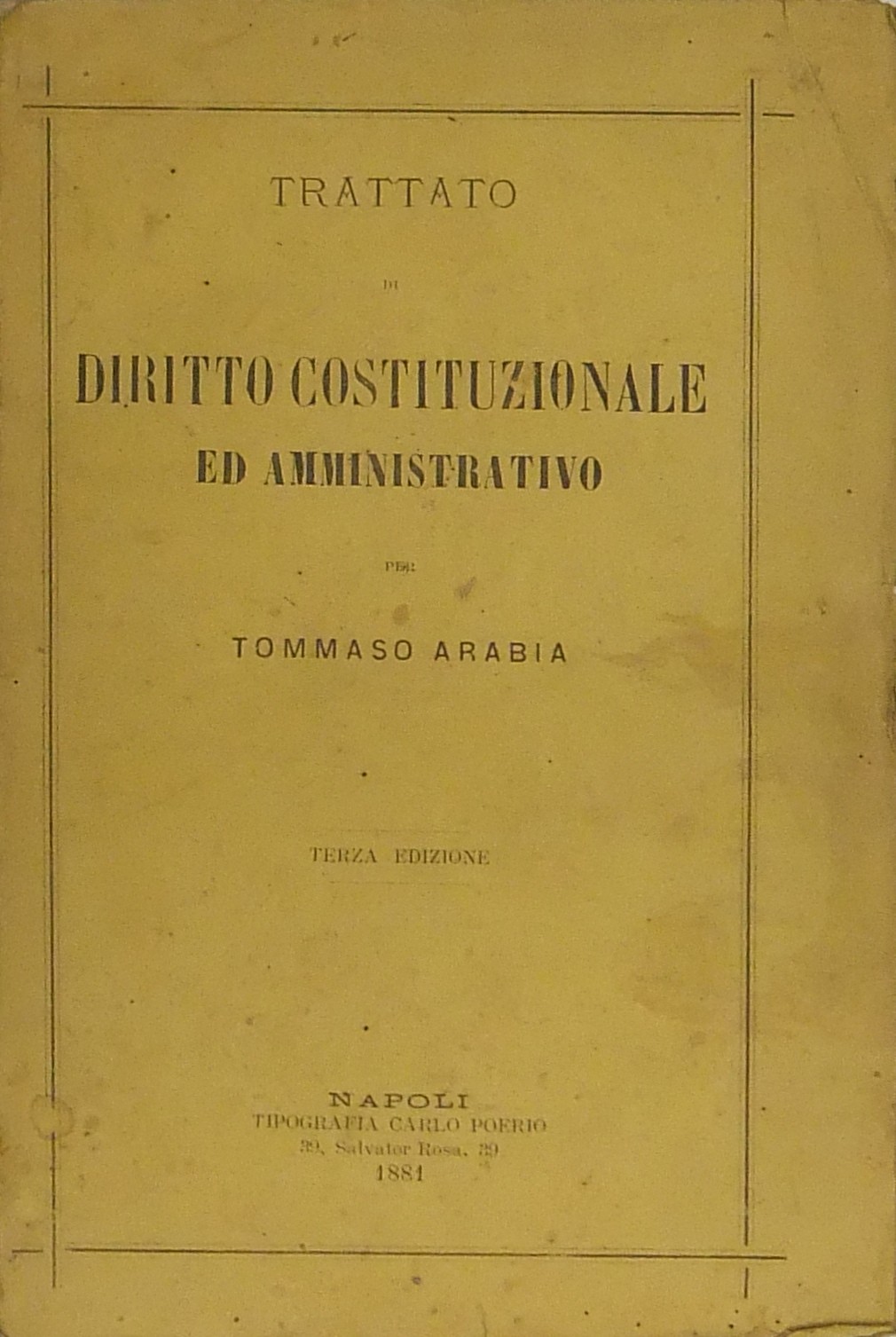 Trattato di diritto costituzionale ed amministrati