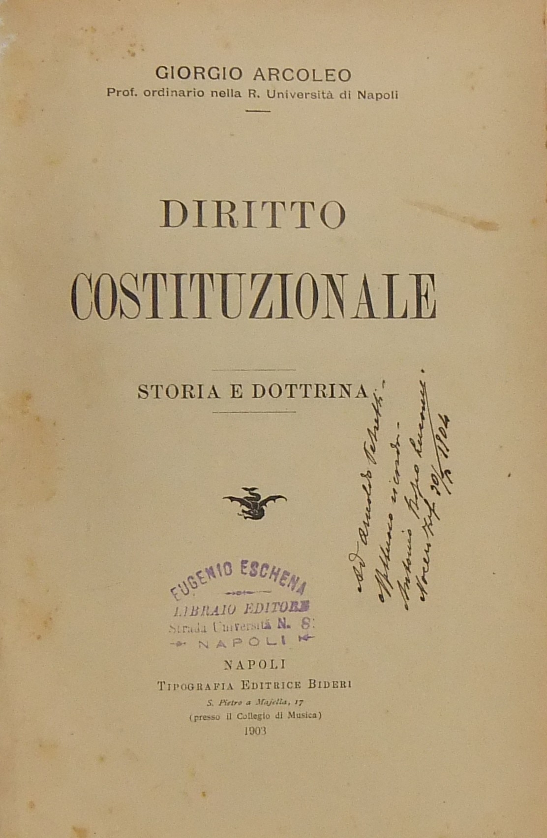 Diritto costituzionale. Storia e dottrina