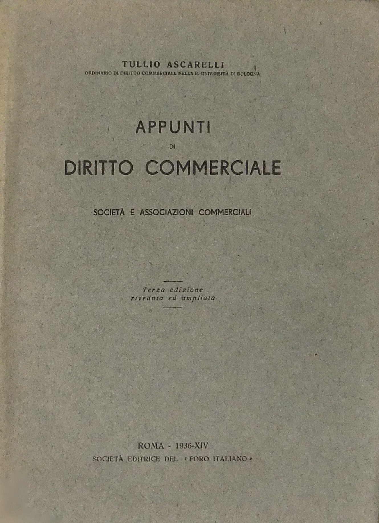 Appunti di diritto commerciale. Società e associaz