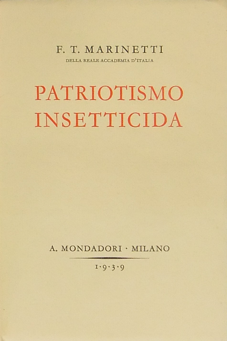 Patriotismo insetticida. Romanzo d'avventure legis