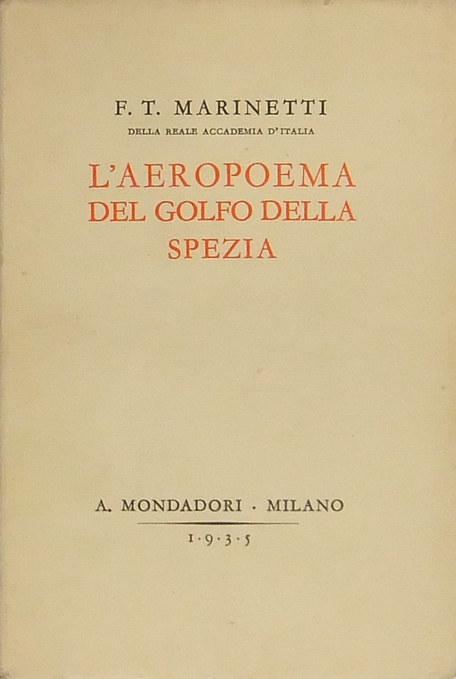 L'aeropoema del Golfo della Spezia