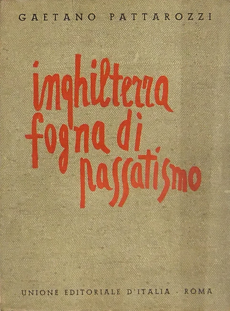 Inghilterra fogna di passatismo. Con presentazione