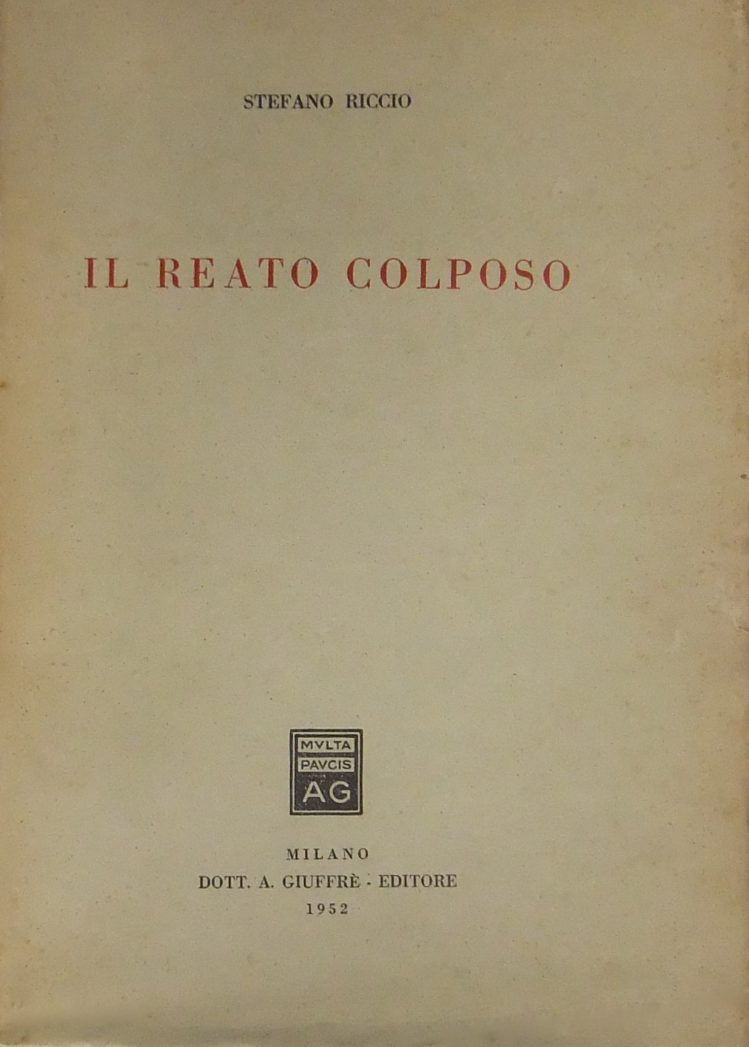 Il reato colposo