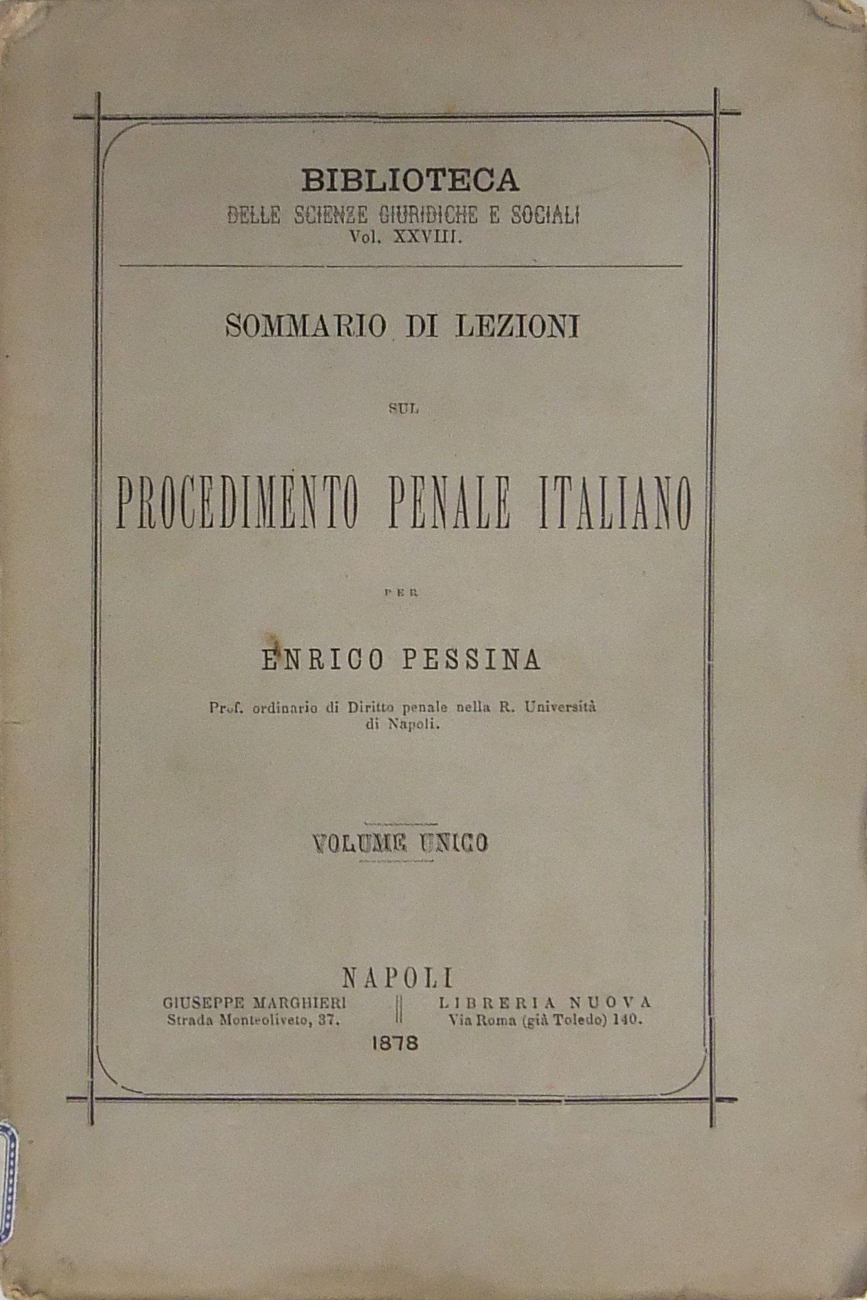Sommario di lezioni sul procedimento penale italia