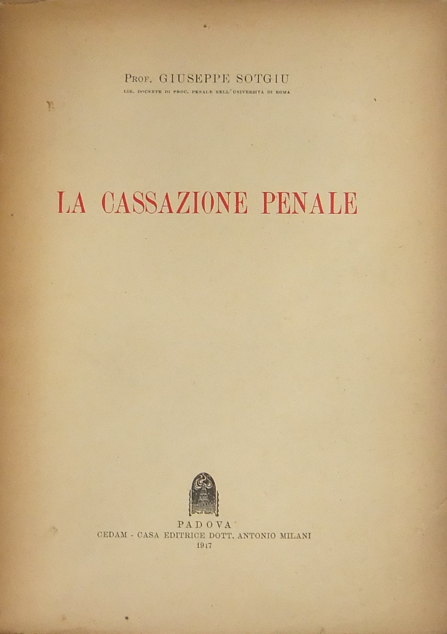 La cassazione penale