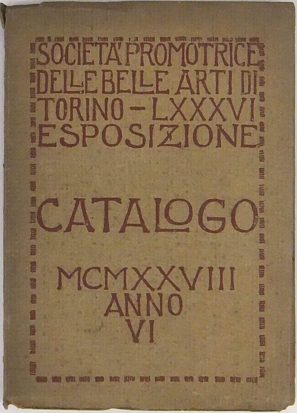 LXXXVI Esposizione. Catalogo