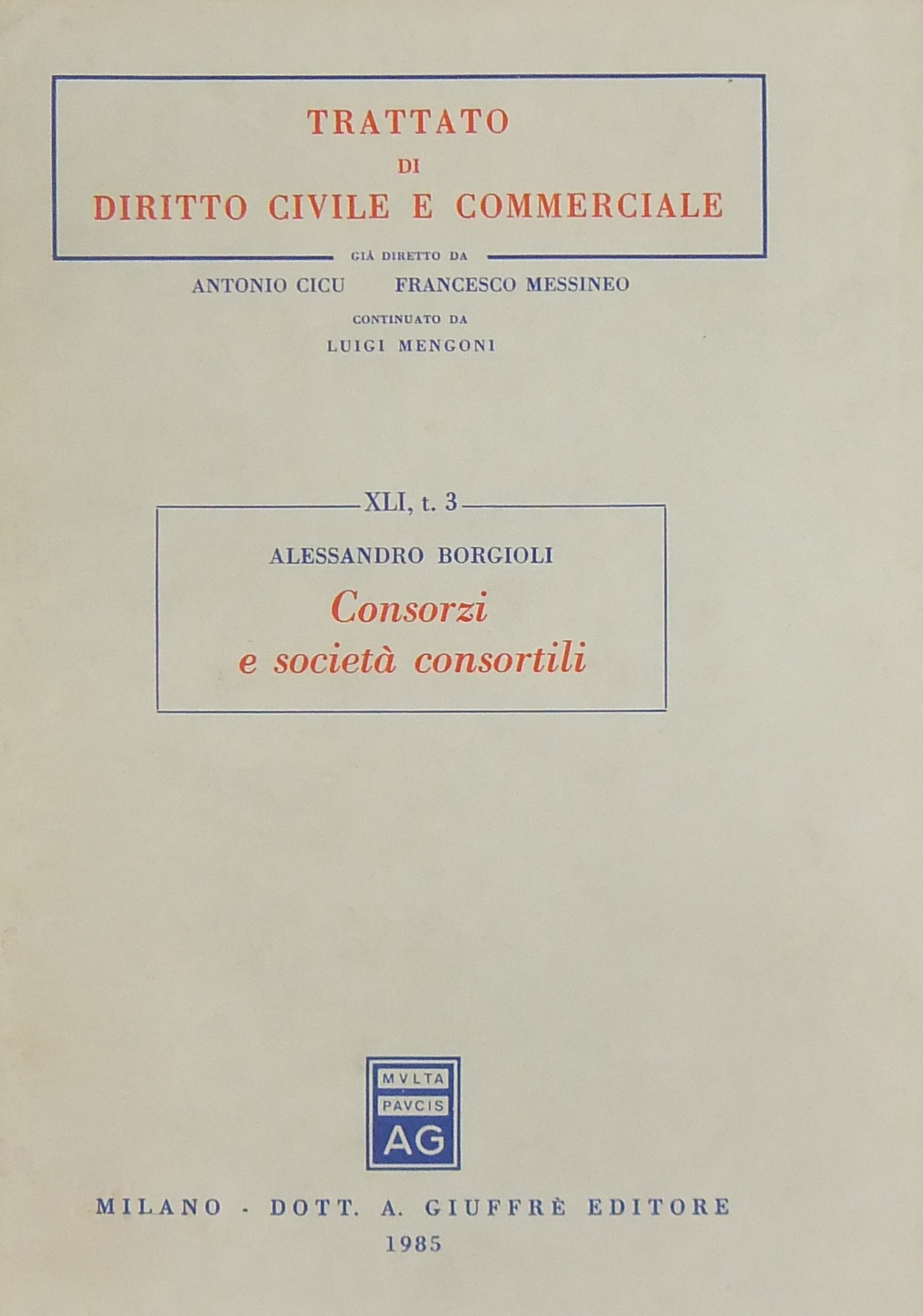 Consorzi e società consortili