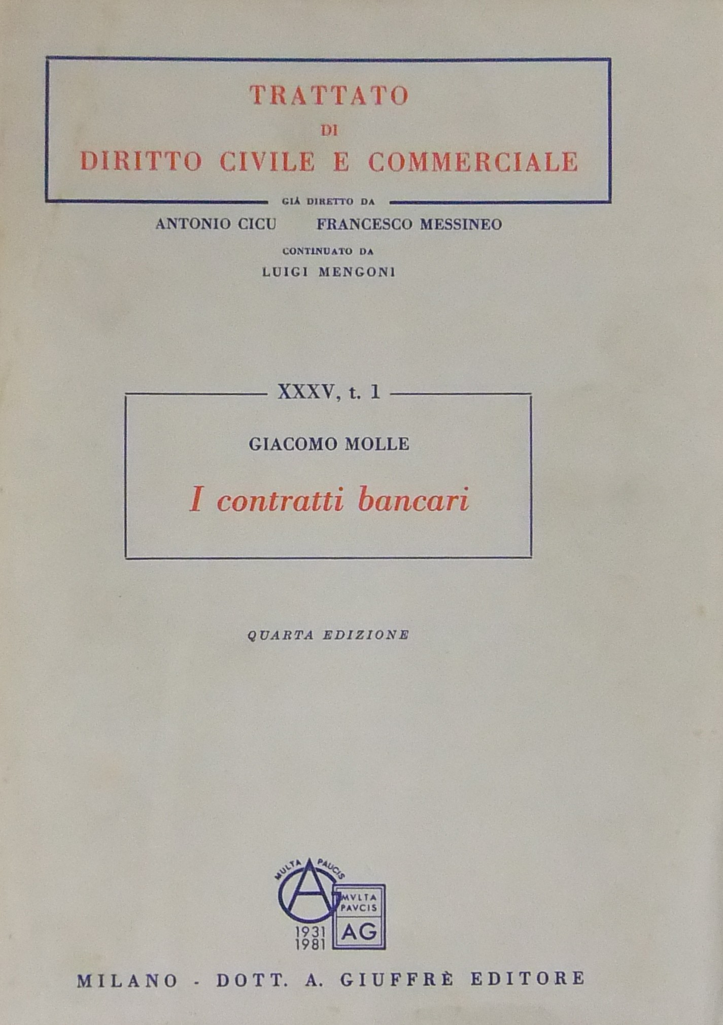 I contratti bancari