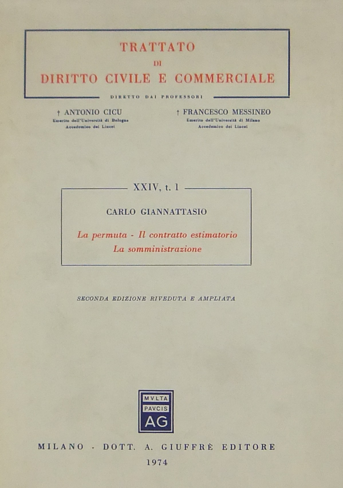 La permuta. Il contratto estimatorio. La somministrazione