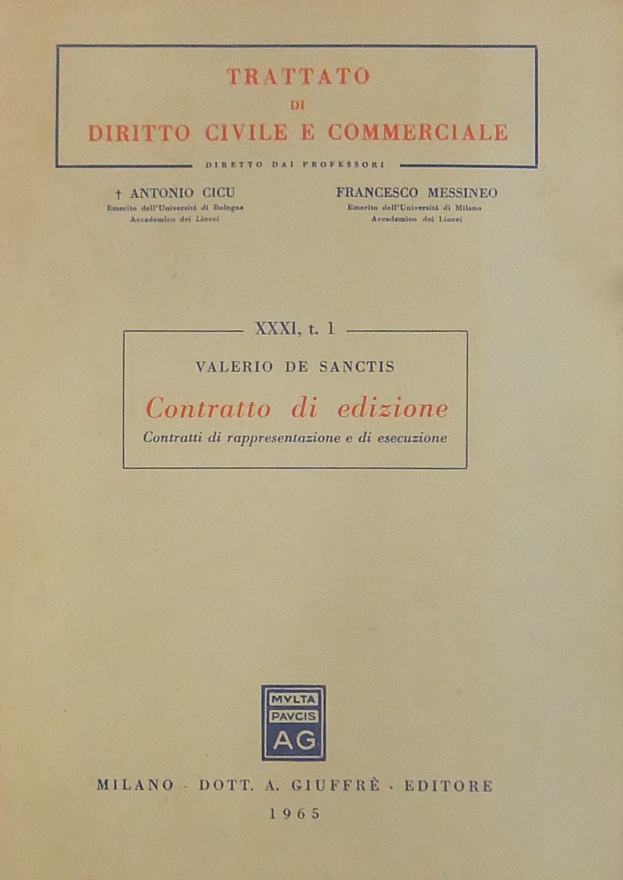 Contratto di edizione. Contratti di rappresentazio