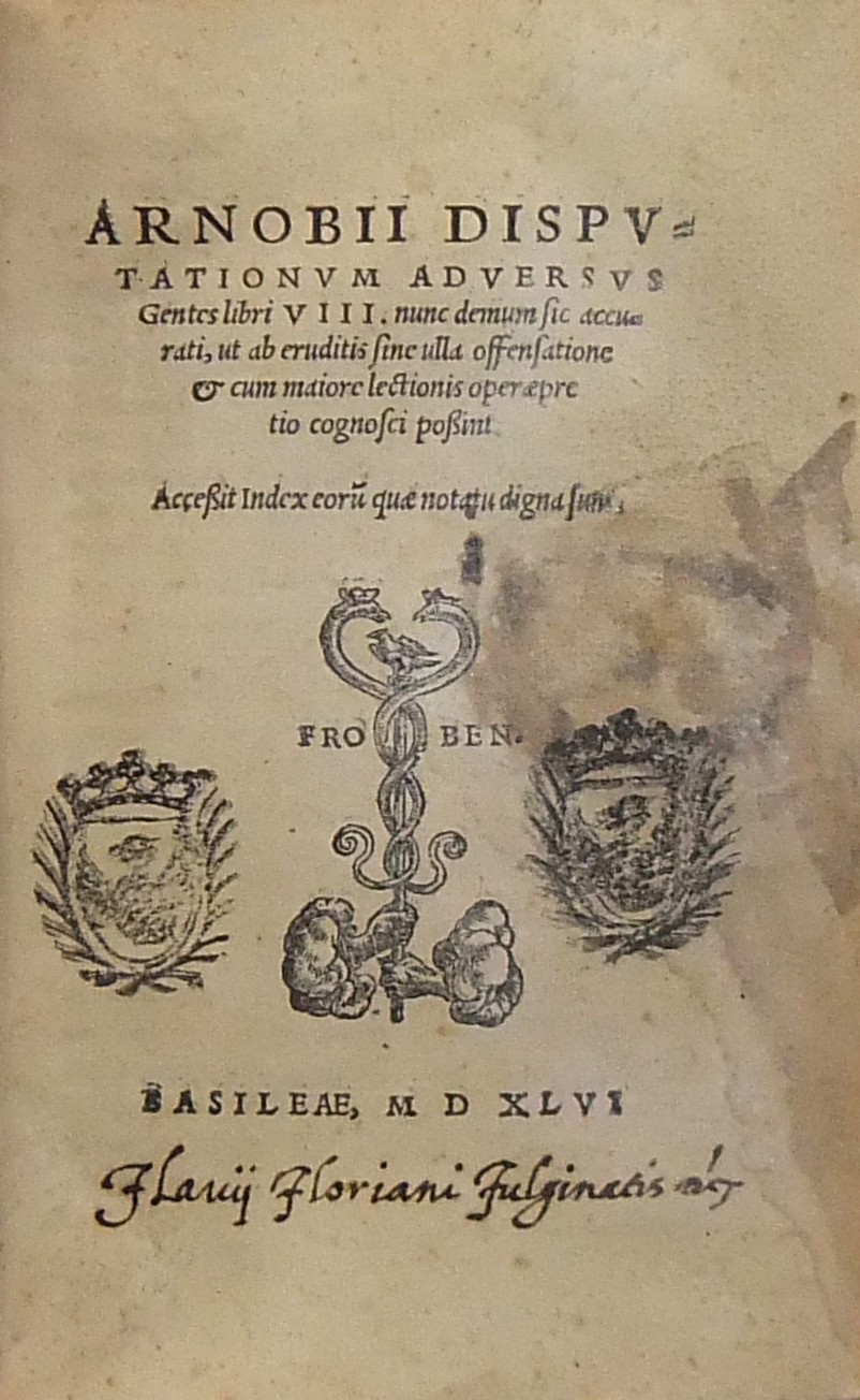 Arnobii Disputationum adversus Gentes libri VIII.