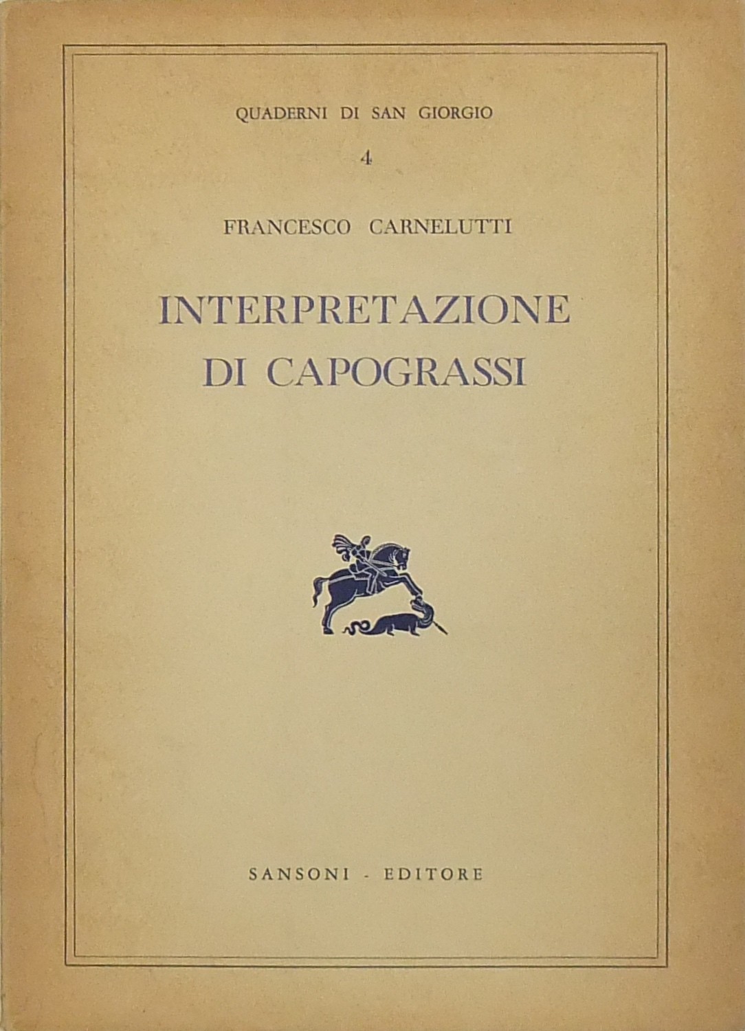 Interpretazione di Capograssi