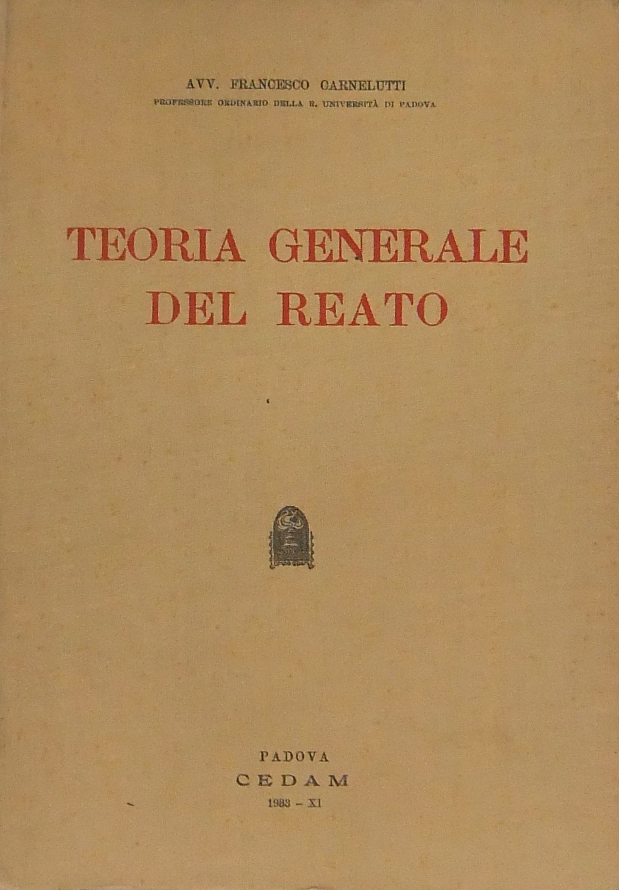 Teoria generale del reato