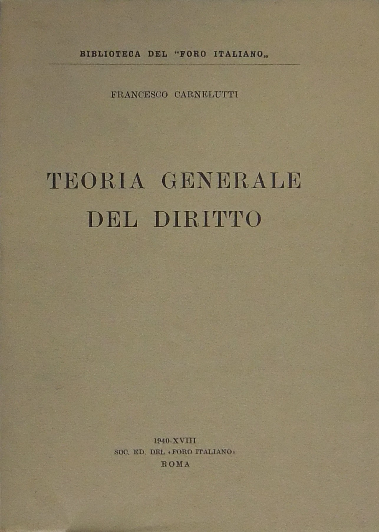 Teoria generale del diritto