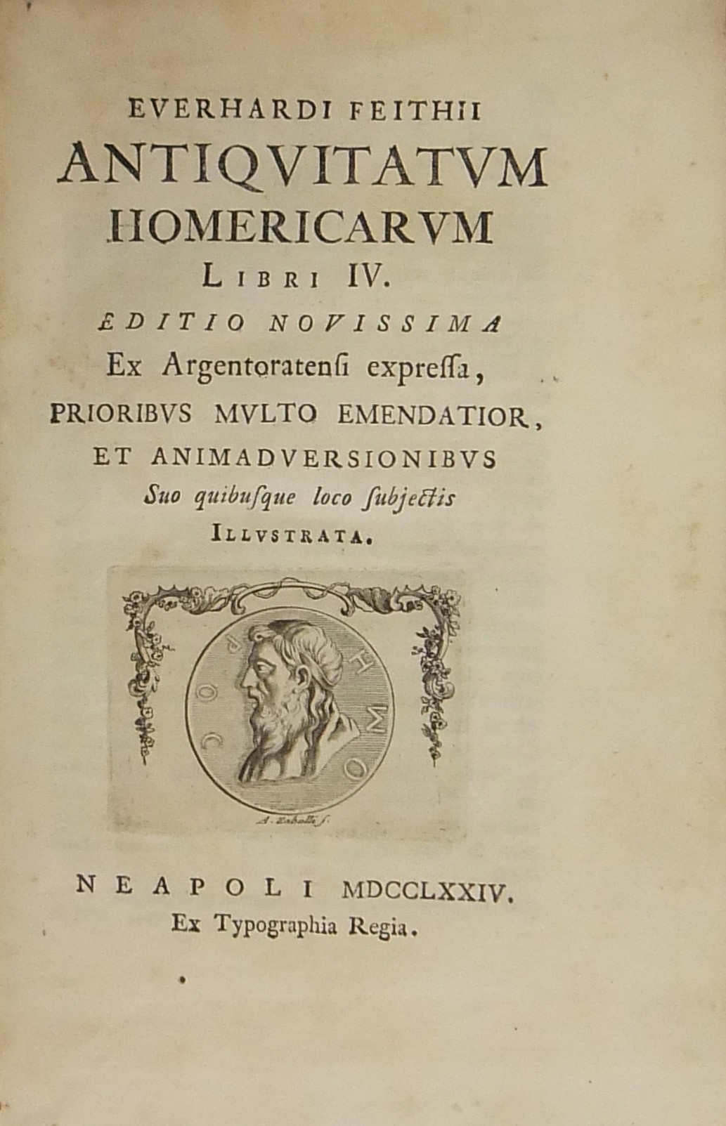 Everhardi Feithii Antiquitatum Homericarum libri I