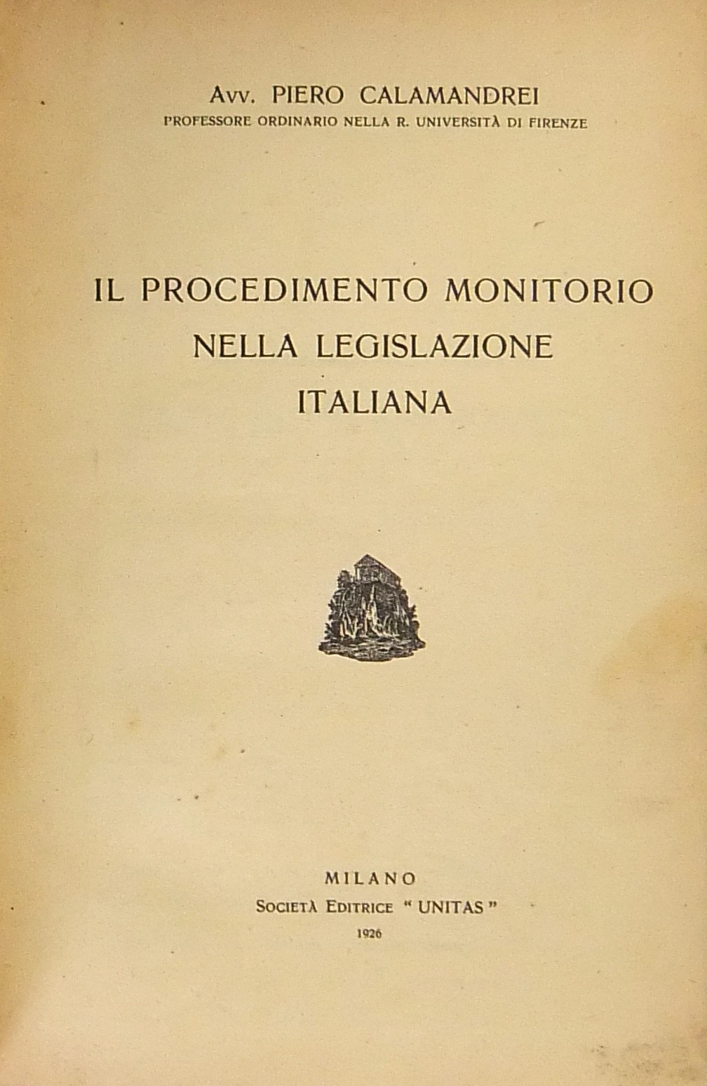 Il procedimento monitorio nella legislazione itali