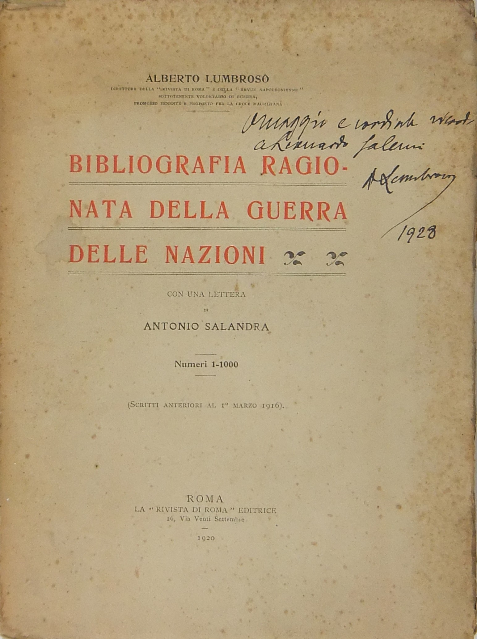 Bibliografia ragionata della Guerra delle Nazioni.