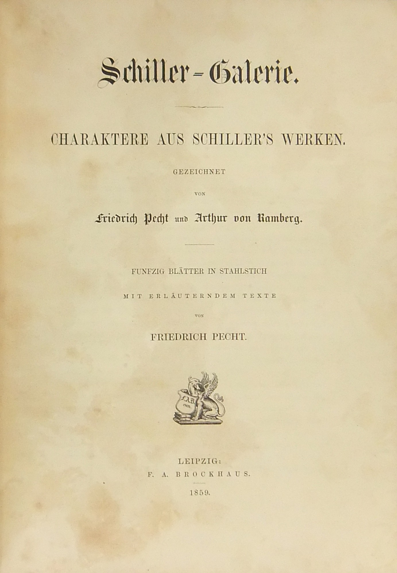 Schiller-Galerie. Charaktere aus Schiller's Werken