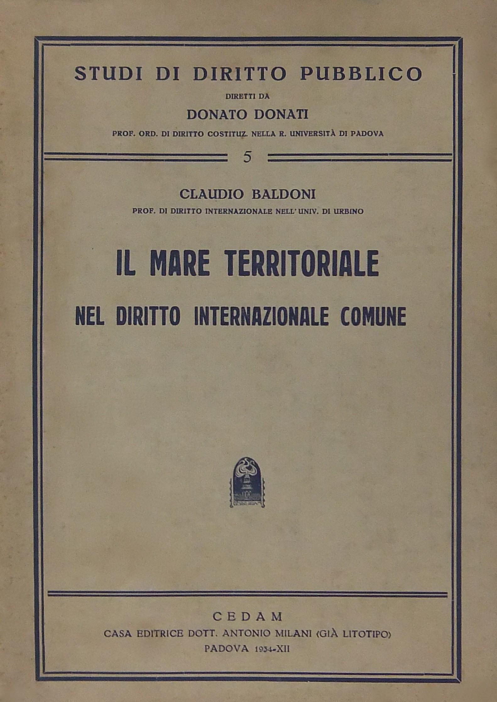 Il mare territoriale nel diritto internazionale co